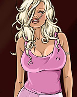 Pamela Anderson hot porn toons!