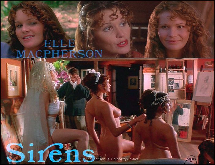 Elle McPherson nude - "Sirens" nude scenes, sexy nude photos. 