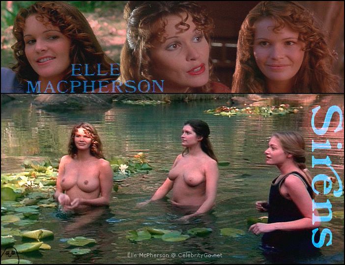 Elle McPherson nude - "Sirens" nude scenes, sexy nude photos. 