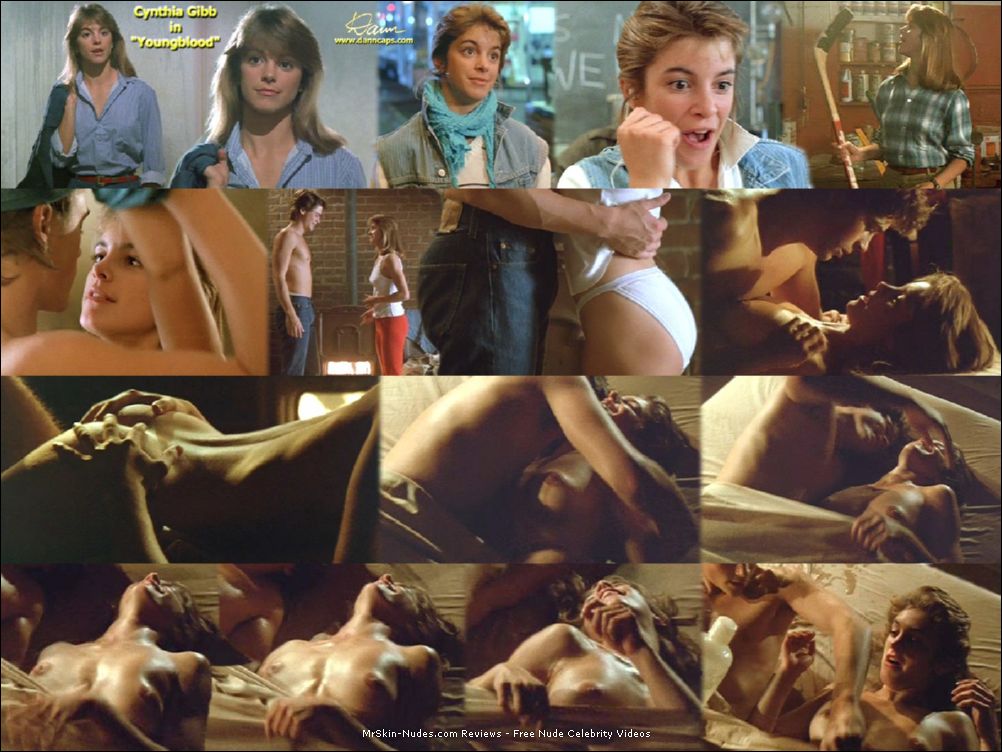 Actress Cynthia Gibb nude and erotic action movie scenes.